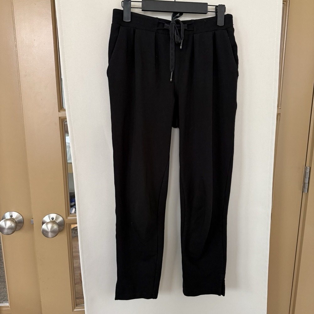 Betabrand Womens Small Black Straight Leg Pull On Casual Pants Bottoms